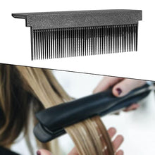 Load image into Gallery viewer, Flat Iron Comb Attachment Clip On,TUMATICLY Comb Attachment for Flat Iron,nimble Comb for Flat Iron,Fit Hair Straightening,ladies Diy, Hairdresser Straightening Comb Attachment.(Black)
